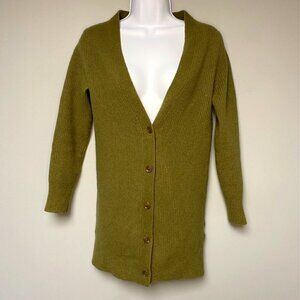 Banana Republic Merino Wool Preppy Dark Academia V-Neck Cardigan Women's Size M